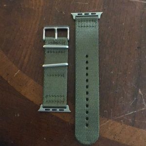 Olive green nylon 42mm watch band